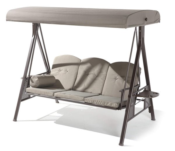 online Balançoire de jardin 3 places 200x126x180 cm en acier Malta