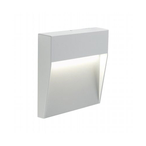 online Spot LED extérieur Semi-Encastré Petit Sovil Geo Square Blanc