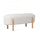 Banc 108x41,5x48 cm Dalia en Bouclé Blanc