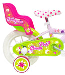 Bicicletta per Bambina 12" 2 Freni Gomme in EVA Pink Bloom Rosa