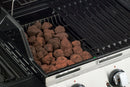 Barbecue a Gas GPL Pietra Lavica 4 Fuochi 14kW con Fornello Laterale Sochef Golosone 4