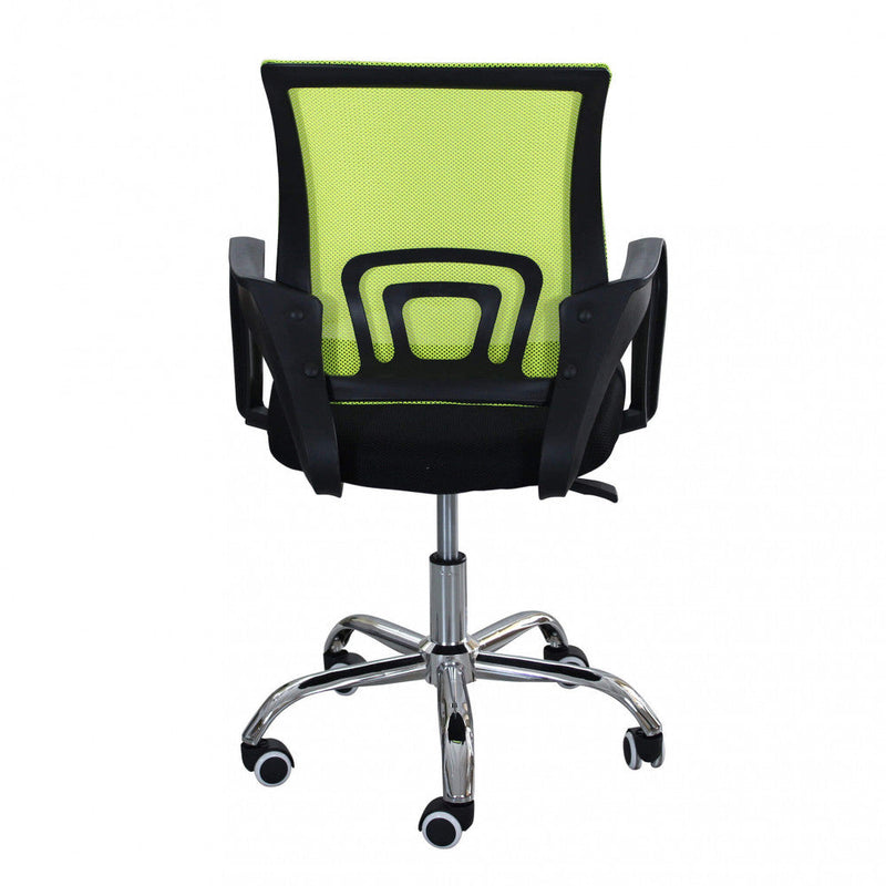 Poltrona da Ufficio Titty Grigio Chiaro 52x56,5x85/95 h cm in Poliuretano Nero