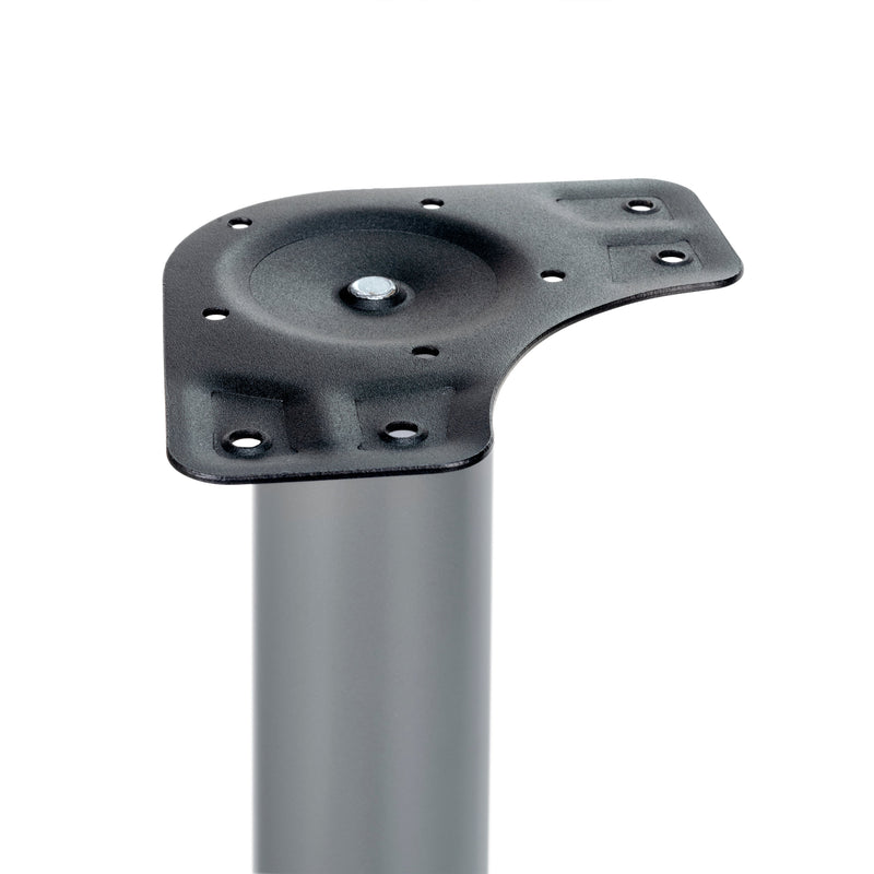 Gambe Regolabili con Rotella e Freno Ø60 mm Imballo 1 Pezzo Verniciato Alluminio Acciaio Emuca