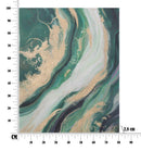 Dipinto su Tela Greenery 80x2,8x100 cm in Legno di Pino e Canvas Multicolor
