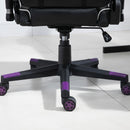 Sedia da Gaming Ergonomica 72x54x126-136 cm in PVC  Nera e Viola