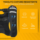 Giubbotto Zavorrato 5kg Traspirante con Tasca Portaoggetti e Spallacci 40x35 cm in tessuto Oxford Nero