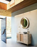 Specchio con Cornice Adara Oro D80 in Metallo