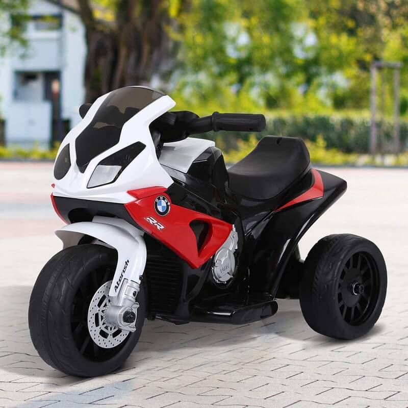 Mini Moto Elettrica per Bambini 6V con Licenza BMW S1000RR Rossa