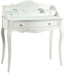 Mobile Scrittoio 2 Cassetti in Legno Basilea Bianco Anticato