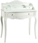 Mobile Scrittoio 2 Cassetti in Legno Basilea Bianco Anticato