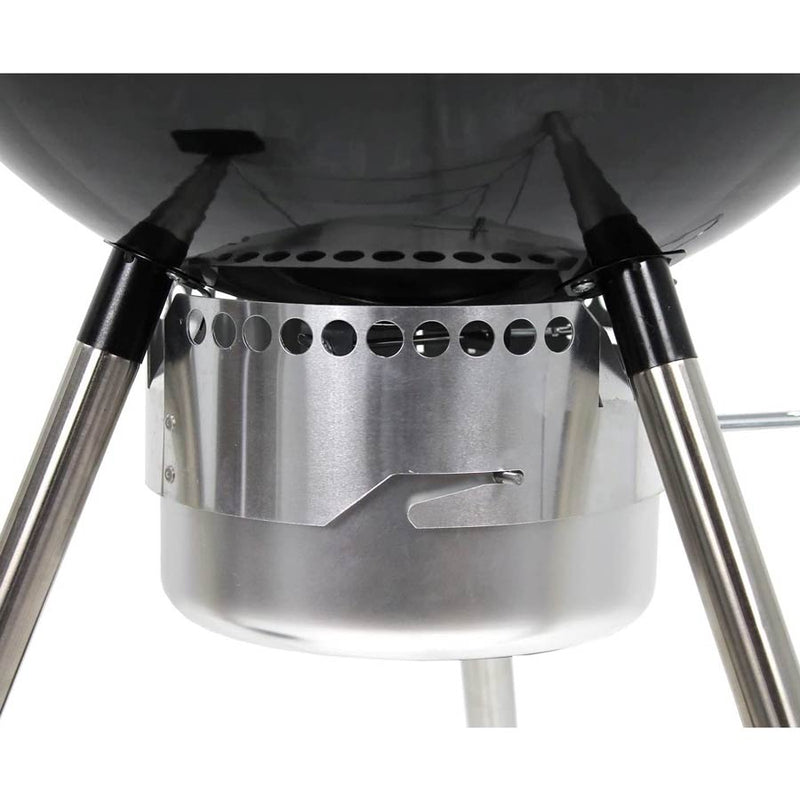 Barbecue a Carbone Carbonella Ø57 cm con Ruote Ketty Nero