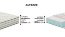Materasso in Memory Rivestimento X-System Carbon H24 Valiani Christal Varie Misure