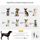 Passeggino Doppio per Cani e Gatti Pieghevole 82x48x100 cm in Metallo e Tessuto Oxford Rosso