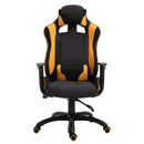 Sedia da Gaming Ergonomica in Poliestere  Giallo e Nero