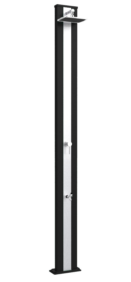sconto Douche de jardin Arkema Spring S Mitigeur à bandeau en acier inoxydable anthracite