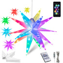 Stella Luminosa di Natale da Soffitto Ø60 cm LED RGB con App e Telecomando in PVC Multicolore      