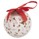 Set 14 Palle di Natale Ø7,5 cm in Polyfoam con Box Bianco
