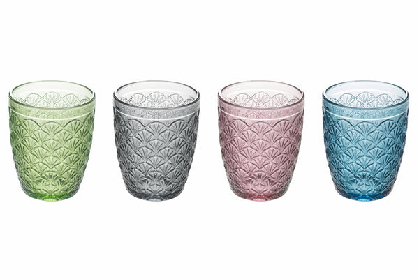 acquista Lot de 4 Verres à Eau en Verre 240 ml Villa d'Este Home Tivoli Déco