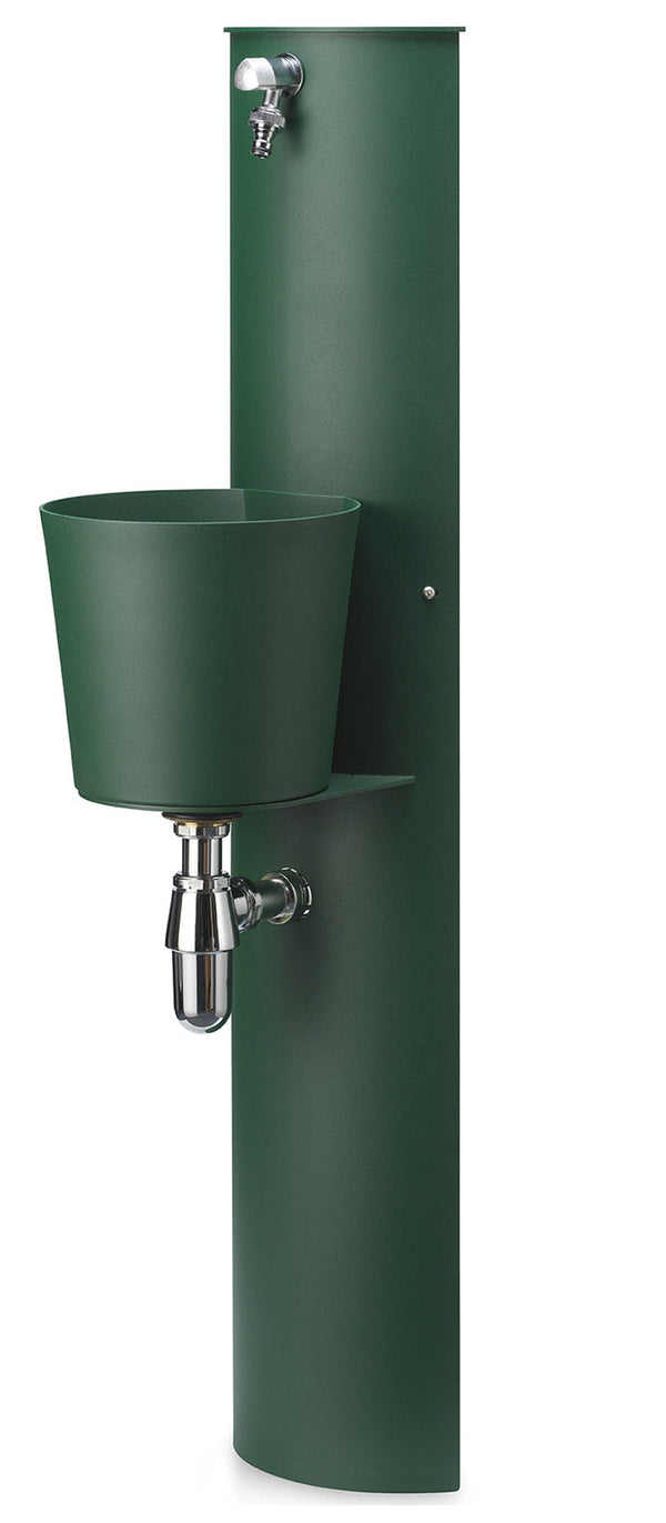 sconto Fontaine murale de jardin avec robinet et seau Belfer 42/PRT Vert