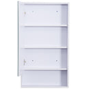 Specchio Armadietto da Bagno Pensile Bianco 50x90x12 cm 