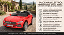 Macchina Elettrica per Bambini 12V con Licenza Mercedes CLS Small Rosso