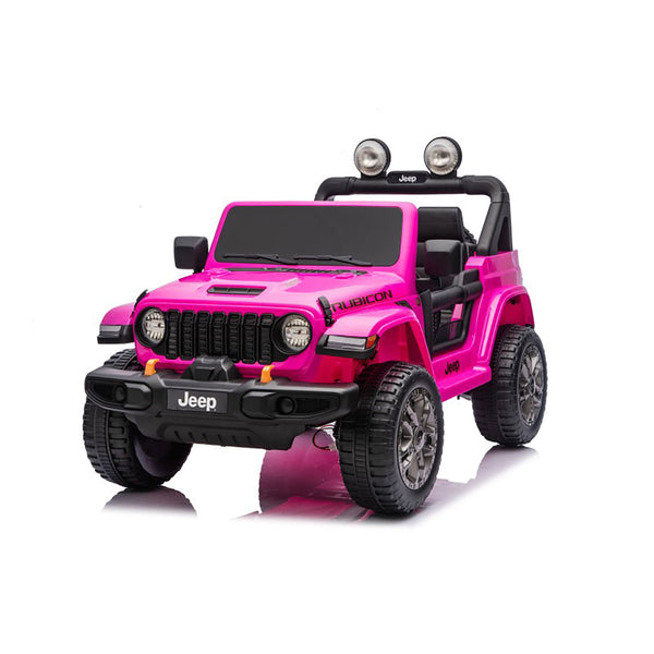 sconto Macchina Elettrica per Bambini Jeep Wrangler Rubicon 12V con Telecomando Rosa