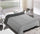 Couette en Microfibre 120gr Double Face Gris Clair/Gris Foncé Différentes Tailles