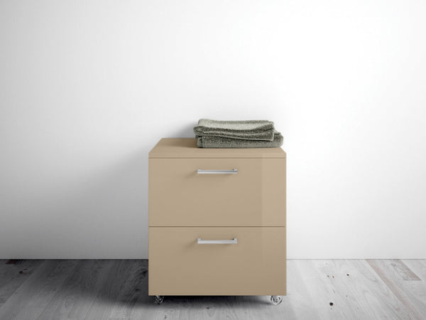 Commode Mobile 2 Tiroirs Soft Close en Bois en Mélamine 35x38x57cm TFT Samoa Tortora acquista