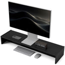Supporto per Monitor 2 Vani 100x27x15 cm in Legno Nero  