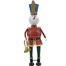 Statuina Soldatino Latta Natale Schiaccianoci Decorazione Addobbo Natalizio 44 cm