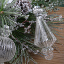 Set 4 Decoro Ss Goccia H15 cm Champagne