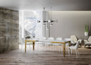 Tavolo Allungabile 180-284x90x80 cm Karamay Evolution Bianco Frassino