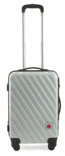 Trolley Valigia Bagaglio a Mano Rigida in Policarbonato 4 Ruote TSA Soriani Bianco