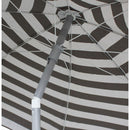 Ombrellone da Giardino Ø2 m Palo Ø33 mm in Acciaio Maffei Venezia Duplex Tortora/Bianco e Tortora