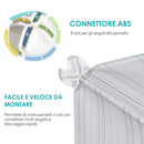 Armadio Guardaroba Scarpiera Modulare in Plastica 6 Cubi Bianco 75x37x73 cm 