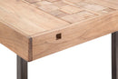 Tavolo da Pranzo Mumbai Allungabile cm 160-240x90x77 cm in Legno e Ferro 