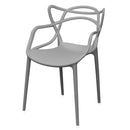 Set 4 Sedie 55x54x82 cm in Polipropilene Sveva Grigie