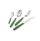 Servizio Set di Posate 24 pezzi in Acciaio Inox Eme Vero Verde 370