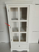 Vetrina Blanc 1 Anta 1 Cassetto H114 in Legno Seconda Scelta