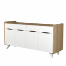 Madia Sila bianco rovere 140x45x72H cm 