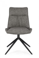 Set 2 Sedie 50x64x86h cm Jordan Pu Grigio 