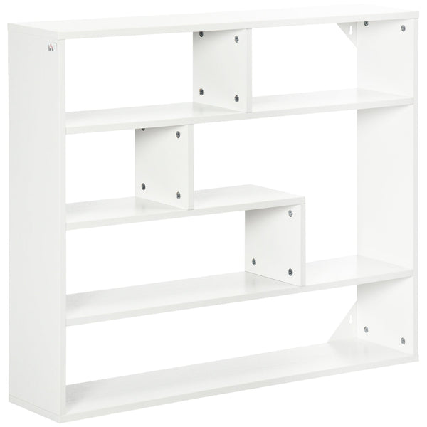Bibliothèque Murale 4 Niveaux 94x19,5x80 cm en Bois Blanc online
