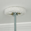 Albero Tiragraffi per Gatti a Soffitto con Palo Regolabile da 225-255 cm in Peluche Bianco  