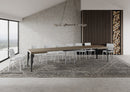 Tavolo Allungabile 120/380x90 cm Paxon Tortora Gambe Antracite      