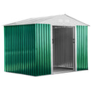 Casetta Box da Giardino in Lamiera 261x181x198 cm Basic L Verde