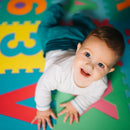 Tappeto Puzzle per Bambini con Numeri 9 Pezzi 32x32 cm Multicolor