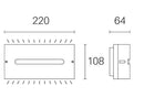 Applique da Esterno a LED 10W 3000K Sovil Grigio