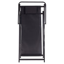 Sdraio Pieghevole Lido con Poggiatesta 94x60x92-81 cm in Poliestere e PVC Antracite      