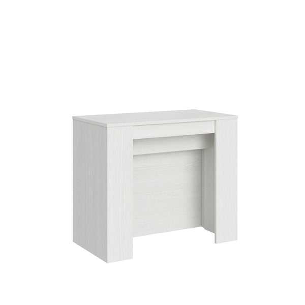 prezzo Consolle Allungabile 90-296x48x77 cm in Nobilitato Bianco