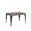 Tavolo Allungabile 120-204x80x77 cm Paxon Tortora Telaio Antracite 